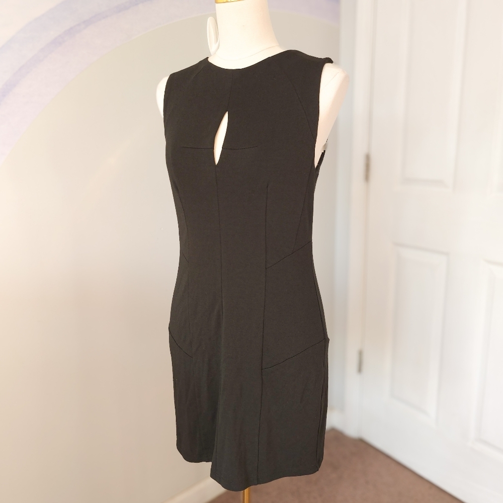Ladakh | Medium | Black Keyhole Bodycon Sleeveless Dress - Picture 1 of 10